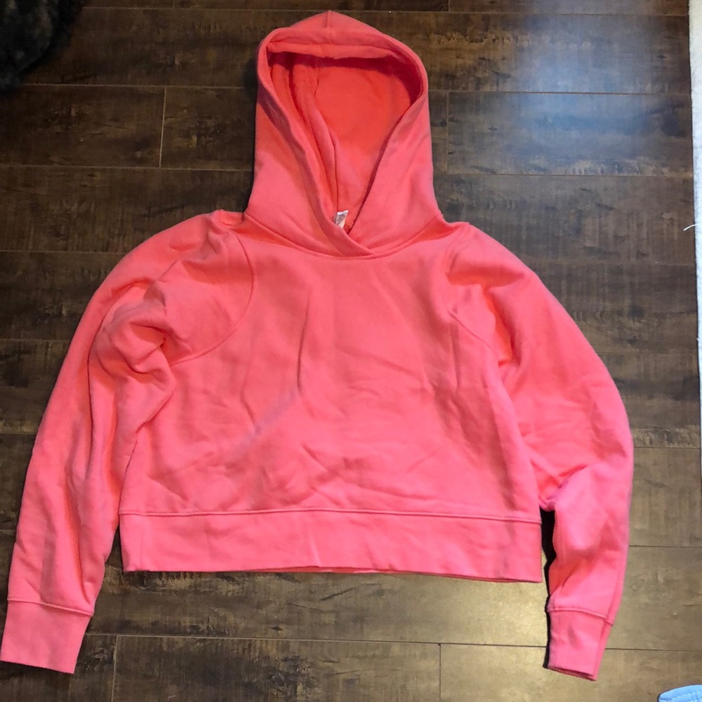 Lululemon Loungeful Cropped Hoodie - Raspberry Cream